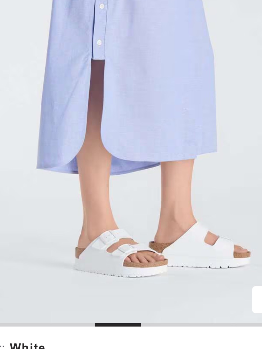 Birkenstock Arizona Flex Platform - White 38 - Picture 2 of 7